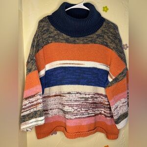 Knox Rose Boho Turtleneck Sweater